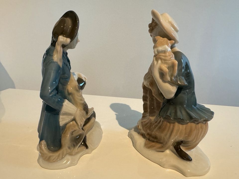 Rosenthal Selb Bavaria Porzellan Figuren / Schäferfiguren um 1920 in Taunusstein