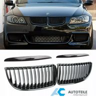 Für BMW 3er E90 E91 04-08 Nieren Grill Schwarz Kühlergrill Einzel Hessen - Bebra Vorschau