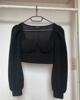 Schwarzes Crop Top mit langem Ärmeln von Shein Bayern - Untersiemau Vorschau