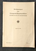 "Bestimmungen über Fernsprech-Hauptanschlüsse" von 1966 Nordrhein-Westfalen - Horn-Bad Meinberg Vorschau