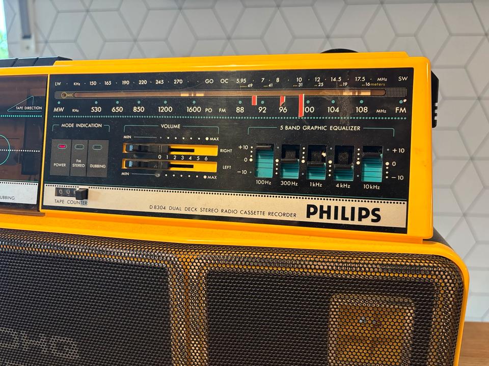 Philips D8304 Vintage Kassettenrekorder, Ghettoblaster, Boombox in Odenthal