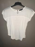 Atmosphere Basic T-Shirt weiß transparent oben, Größe 36 Bayern - Röthlein Vorschau
