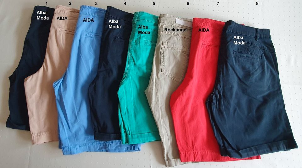 Diverse Shorts kurze Hosen Bermuda 38 schwarz rot grün blau beige in Beilngries