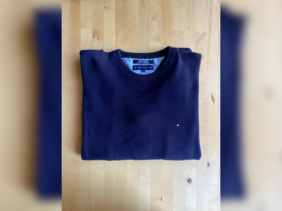 Tommy Hilfiger Pullover, marineblau/navy, Gr. L in Heidelberg