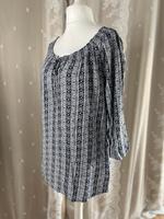 Gina Benotti schwarz weißes Shirt mit Muster Gr. M / 38 Sachsen-Anhalt - Bernburg (Saale) Vorschau