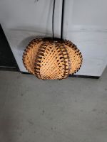 Vintage Lampe geflochten Lampenschirm Bayern - Neusäß Vorschau