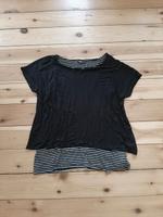 Shirt doppellagig schwarz Streifen gestreift Brandenburg - Kloster Lehnin Vorschau