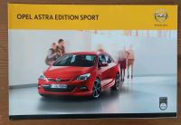 Prospekt Opel Astra J Sondermodell Edition Sport 2012 Niedersachsen - Hildesheim Vorschau