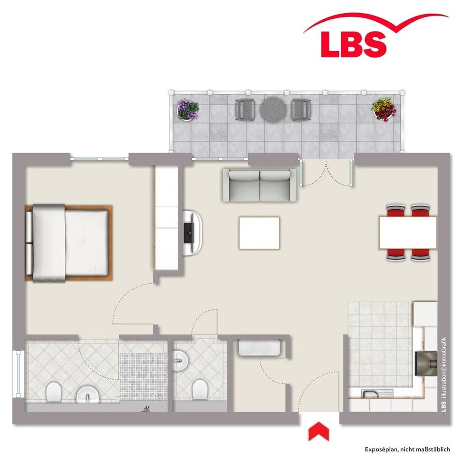 Neubau-Barrierefreie 2,5 Zi. Erdgeschoss-Wohnung mit Terrasse und Garten in Oberhausen