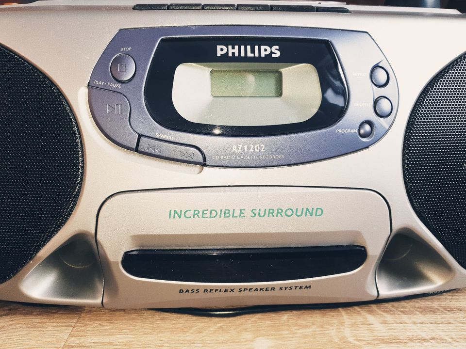 Philips AZ1202 - Radio Recorder mit CD, Kassette in Augsburg