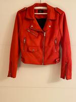 Rote Only Jacke in Wildlederoptik, Größe 38 Bayern - Bamberg Vorschau