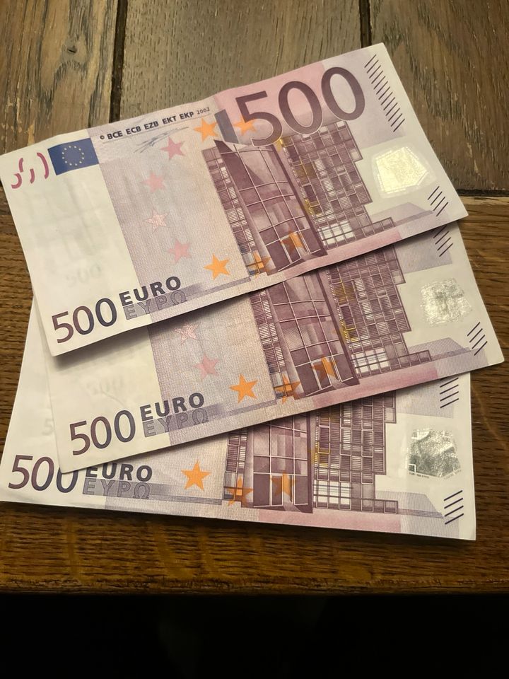 500€ Scheine zum Sammeln in Bergheim