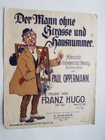 Komische Soloszene Mann  Strasse Hausnummer Franz Hugo ca.1900 Baden-Württemberg - Leonberg Vorschau