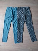 2 x Jeggings Gr. 158 blau und mit Print Thüringen - Hörselberg-Hainich Vorschau