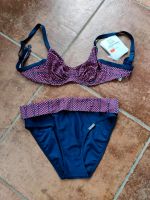 Bikini*Badeanzug*Gr. 38/B-Cup*blau-rot*NEU! Sachsen - Weinböhla Vorschau