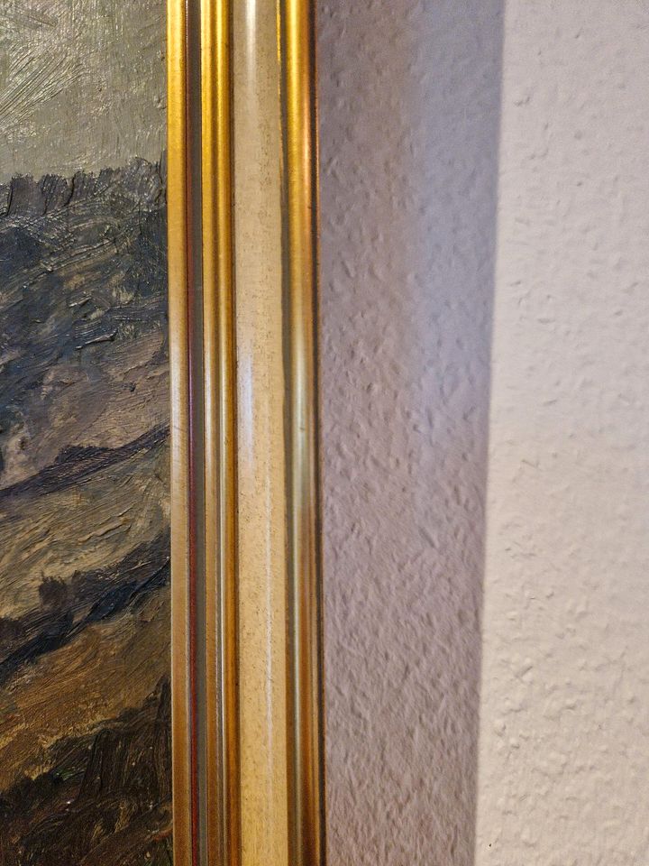 Gemälde "Dachstein mit Gosausee" von W. Papst in Offenbach