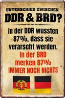DER UNTERSCHIED ZWISCHEN DDR & BRD BLECHSCHILD Bayern - Mitterteich Vorschau