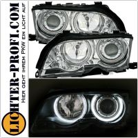 CCFL Angel Eyes Scheinwerfer chrom für BMW E46 Coupe Cabrio 01-03 Hessen - Calden Vorschau