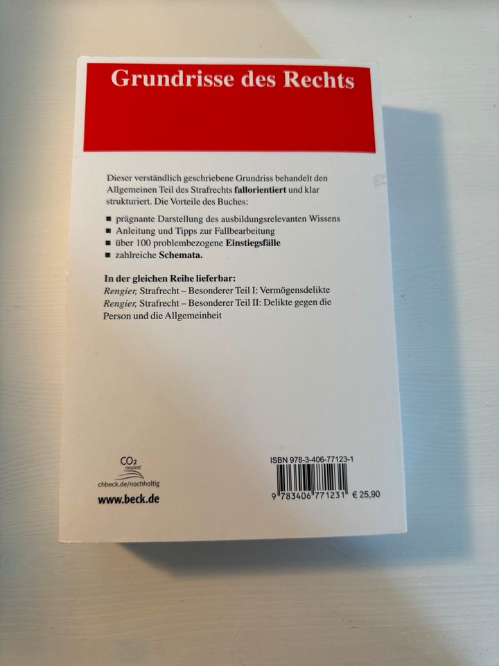Strafrecht Allgemeiner Teil, Rudolf Rengier, 13. Auflage in Dortmund