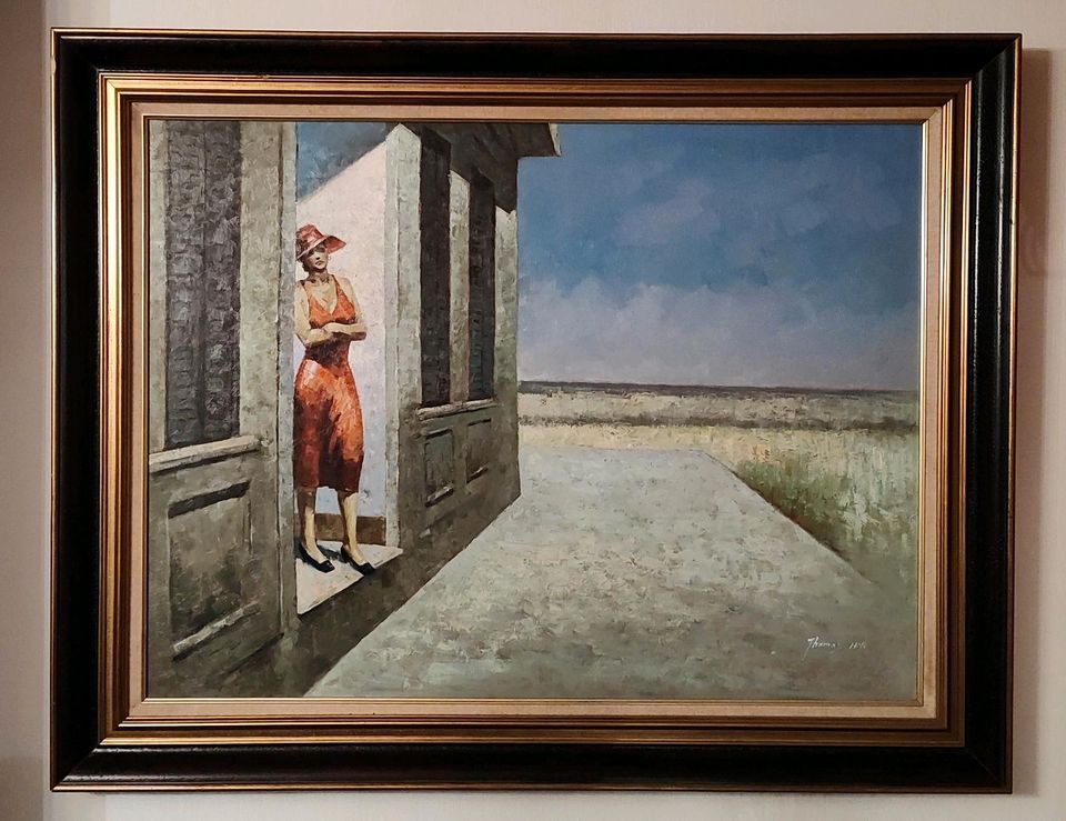 TRAUMHAFT*Ölgemälde nach "Edward Hopper" sig.145 x114 cm in Gelnhausen