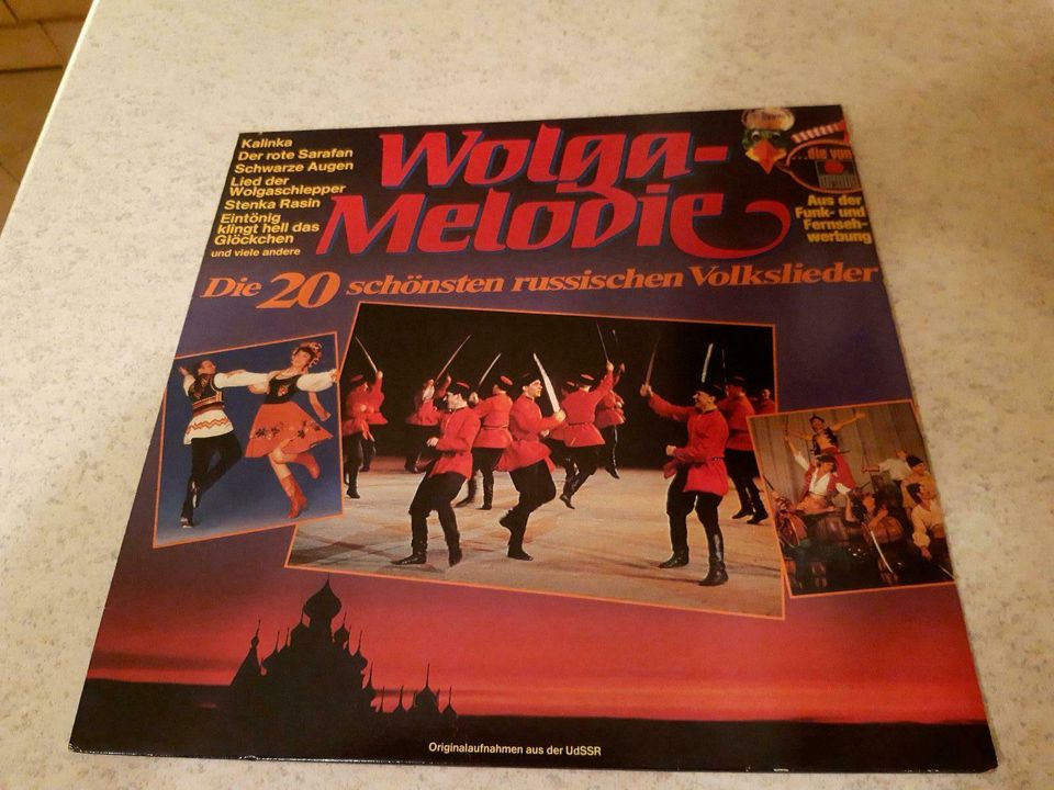 Schallplatte LP Vinyl russische Volkslieder Wolga-Melodie in Mölln