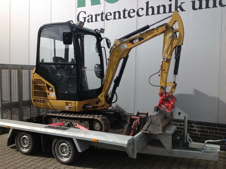 Cat 301.7 D Minibagger zu Vermieten incl. Baumaschinenanhänger in Damme