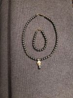 Kette & Armband schwarze Perlen/Gold Modeschmuck Nordrhein-Westfalen - Bedburg Vorschau