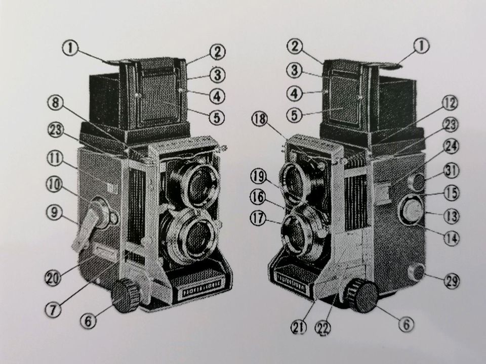 Mamiya C33  Bedienungsanleitung in Essen