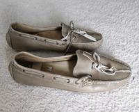 Esprit 36 Mokassins Slipper Leder taupe grau braun Seglerschuhe Bayern - Rednitzhembach Vorschau