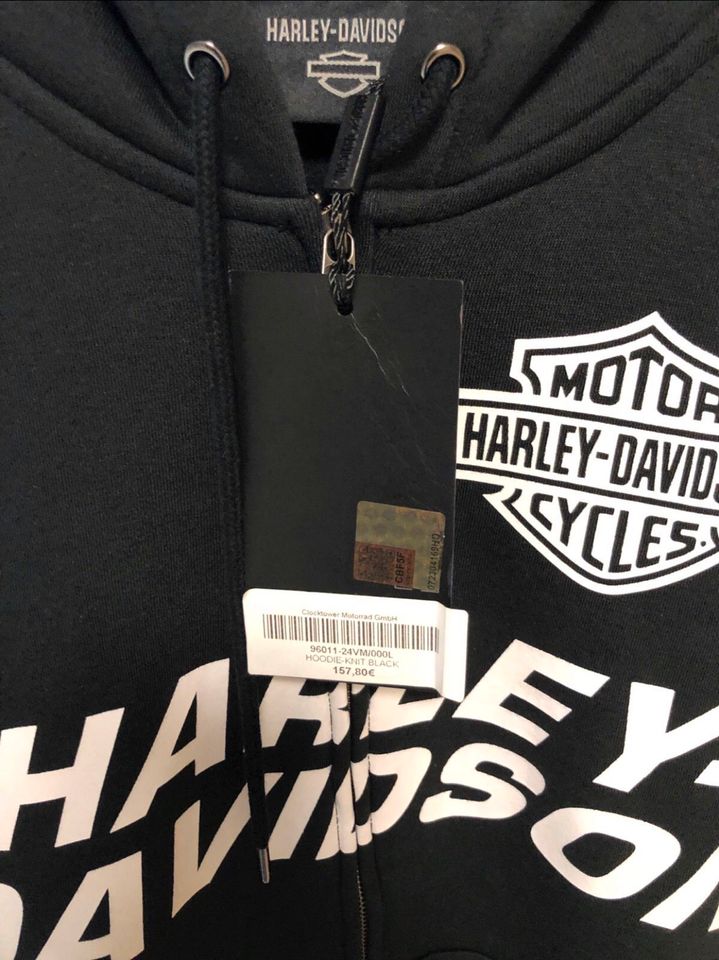 Harley Davidson Hoodie 96011-24VM NEU Größe L in Donaustauf