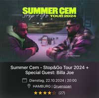 Summer Cem Tickets- Stop& go Tour 2024 Hamburg-Mitte - Hamburg Billstedt   Vorschau