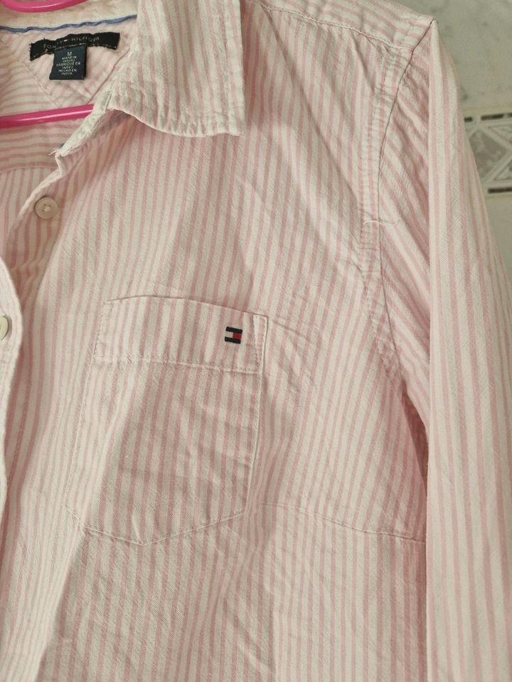 Tommy Hilfiger Hemdbluse Bluse Hemd M 38 Streifen in Schwelm