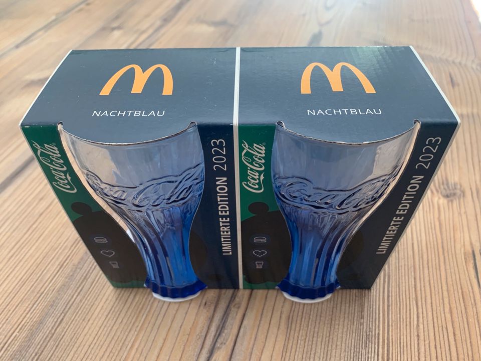 Coca Cola Gläser Limitierte Edition 2023 Nachtblau McDonald‘s NEU in Hambergen