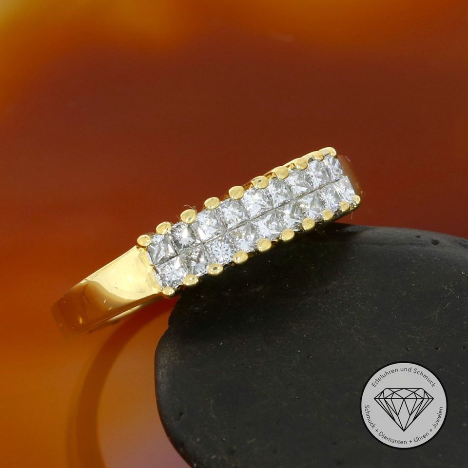 M*178746 Wert 2.600,- Diamant Damen Ring 750 / 18 Karat Gold xxyy in Essen