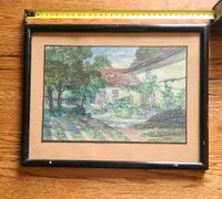 Altes Bild Aquarell Hermann Heinig Sachsen-Anhalt - Mansfeld Vorschau