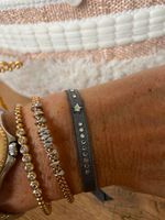 Les Interchangeables Armband Swarovski Steine grau Stretch Nordrhein-Westfalen - Kirchlengern Vorschau