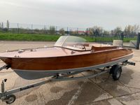 DDR Holzboot Wartburg Motor T4 mit Trailer Sachsen-Anhalt - Halle Vorschau