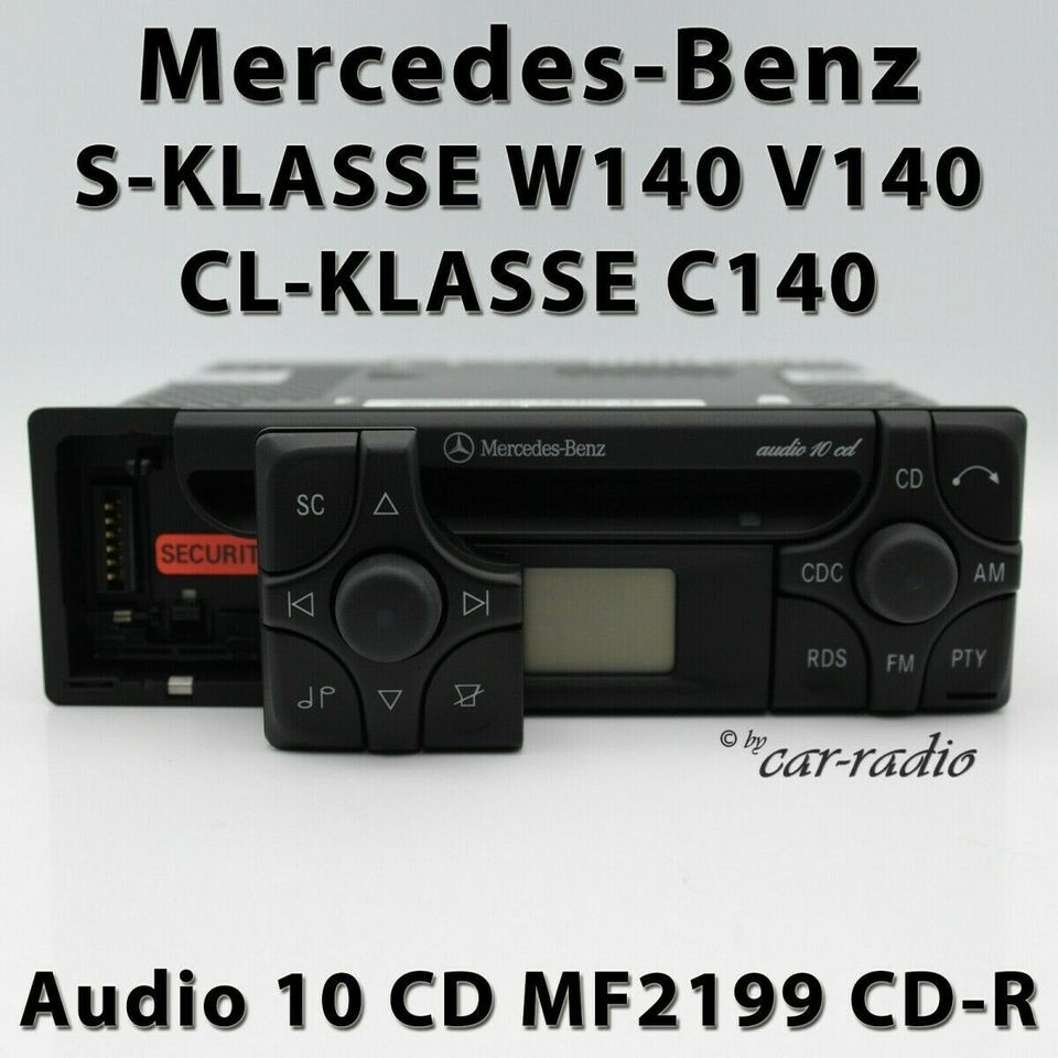 Original Mercedes Audio 10 CD MF2199 CD-R W140 Radio S CL Klasse in Gütersloh