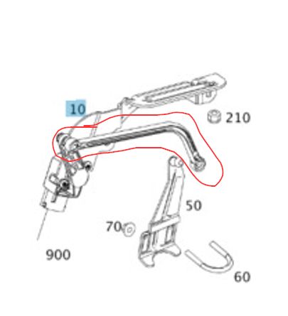 Mercedes C 204 E 207 Repa Stange Sensor A2079050003 A2045401917 in Korb