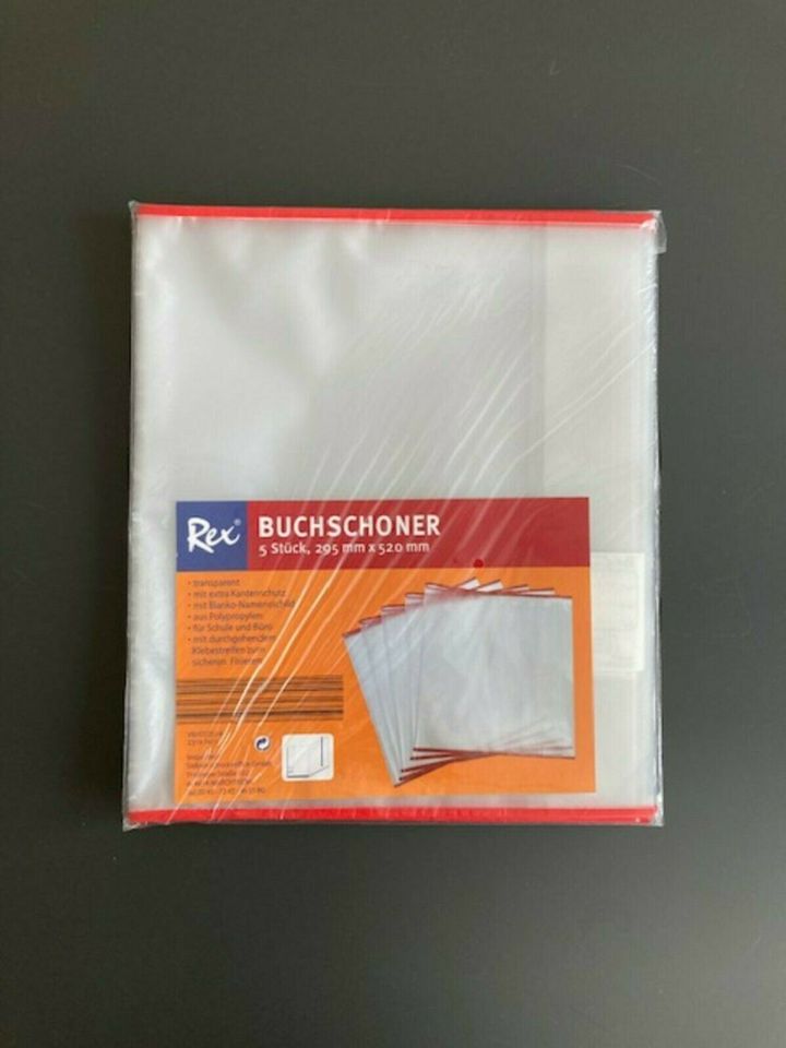 Buchschutzhüllen NEU OVP Buchschoner 245/265/270/295 x 520mm in Oppenheim