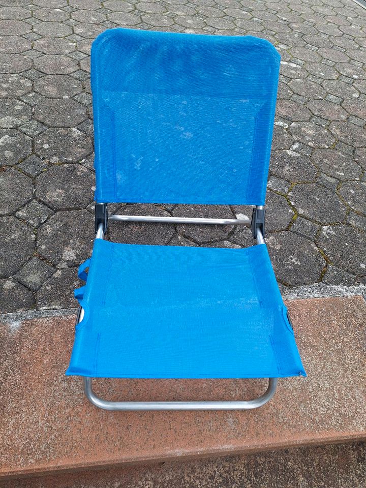 Strandstuhl Aluminium blau in Rietheim-Weilheim