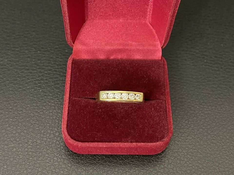 Goldring mit Diamanten Smaragd Rubin 585 750 Gelbgold Weissgold in Berlin