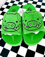 BERSHKA ☆ LIL KREETS ☆ SLIDES ☆ 38 ☆ SCHWEIN ☆ SCHUHE ☆ GRÜN ☆ Nordrhein-Westfalen - Wesseling Vorschau