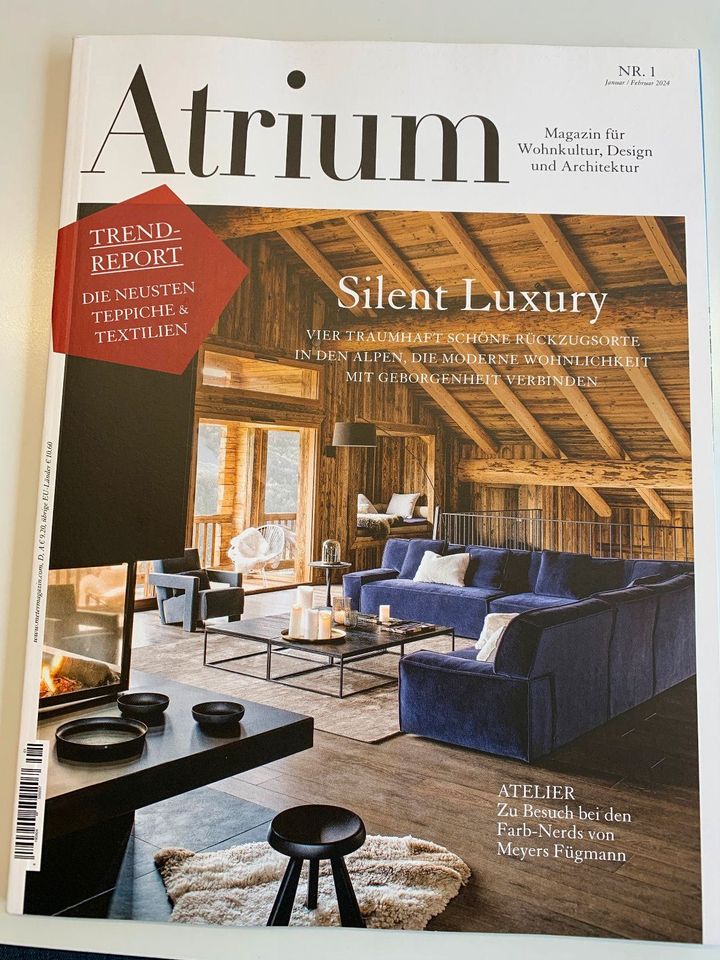 Atrium Magazin für Wohnkultur Design Architektur 1/2024 in Schömberg