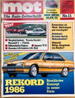 MOT die Auto Zeitschrift 11/1985 Alfa 75 Opel Rekord Renault 5 Essen - Essen-Frintrop Vorschau