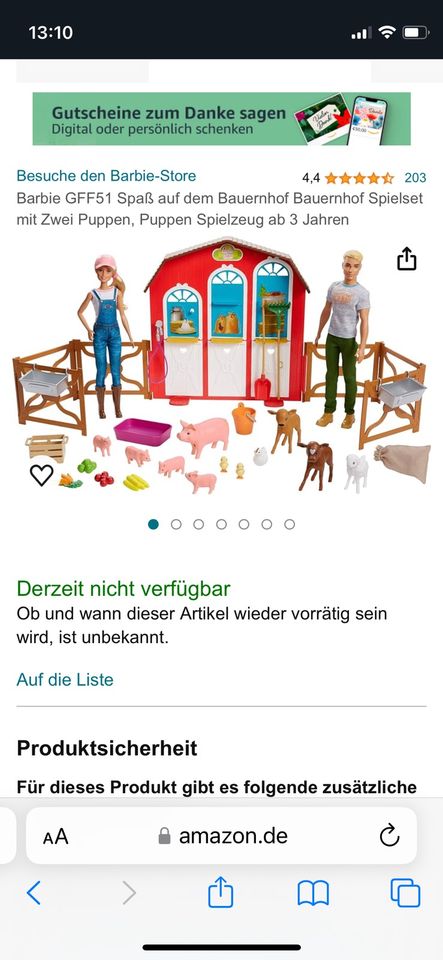 Barbie Bauernhof Set in Langenzenn