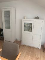 Set Highboard + Vitrine, weiß, holzfarben Bielefeld - Bielefeld (Innenstadt) Vorschau