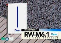 ESS-Batterie RW-M6.1 von DEYE / AUF LAGER BAD OLDESLOE/ SOFORT VERFÜGBAR/ Balkonkraftwerk / Solar PV / Einspeisung ! ZERTIFIZIERT ! Schleswig-Holstein - Bad Oldesloe Vorschau