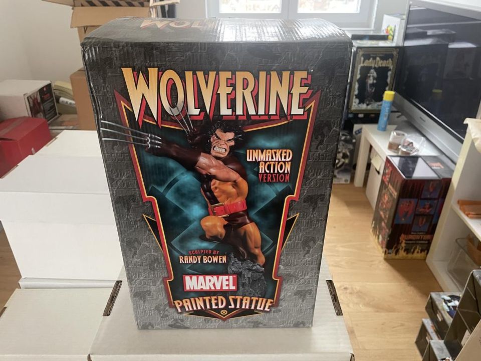 Wolverine unmasked Action Bowen Designs Full Size Statue in Oppenau