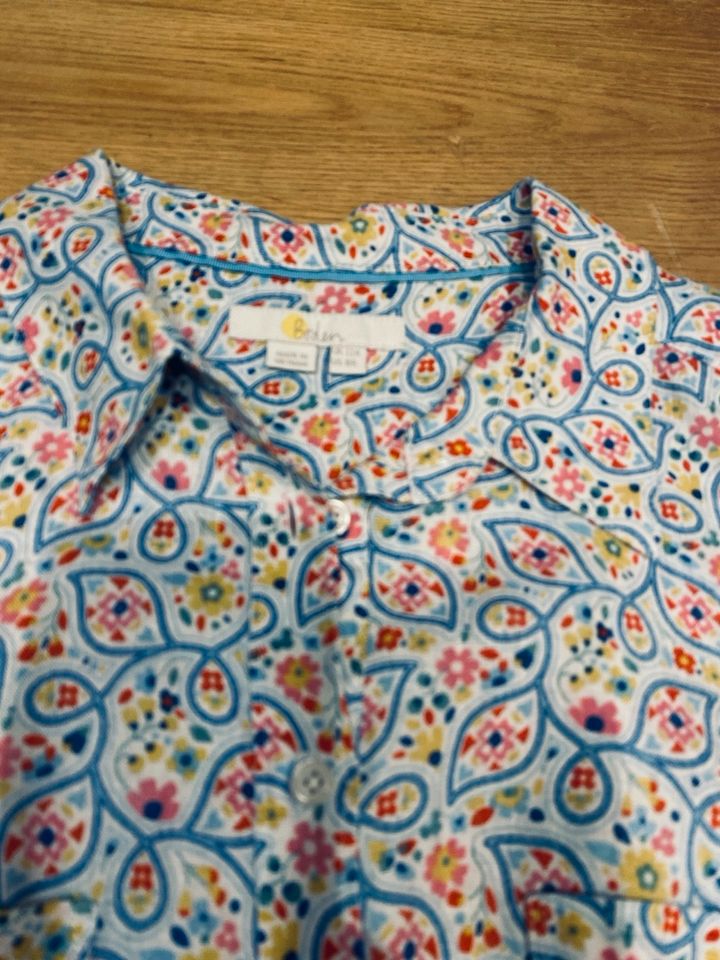 Boden Bluse Leinen Paisley UK 12 in Stuttgart